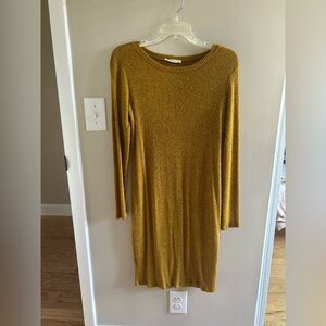 Mustard Yellow Knit Dress
